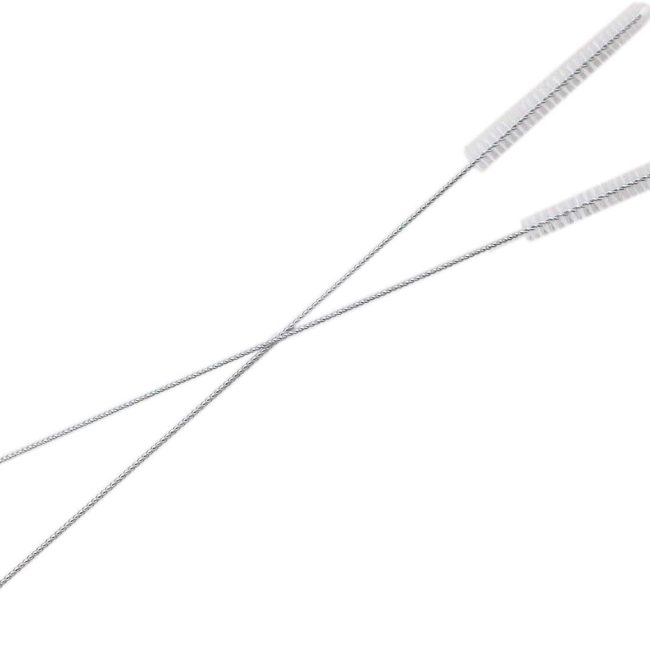 Stainless Steel Straws Cleaning Brush Perfect for Reusable Tumbler Straws (2 Brushes)