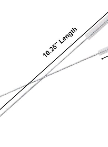 Stainless Steel Straws Cleaning Brush Perfect for Reusable Tumbler Straws (2 Brushes)